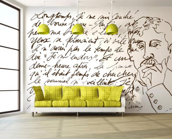 IN CREATION - Panoramic wallpaper-IN CREATION-Proust sur Blanc