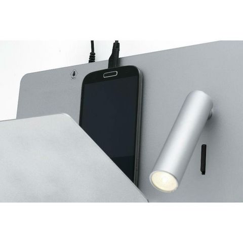 FARO - Wall lamp-FARO-Applique Suau avec liseuse Led gauche