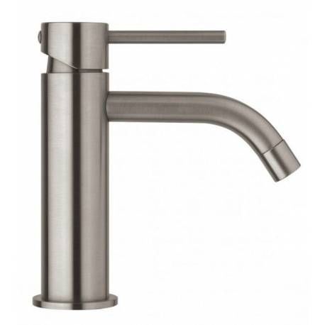 PAFFONI - Basin mixer-PAFFONI-Mitigeur lavabo sans tirette ni vidage, finition Steel Looking - (LIG071ST)