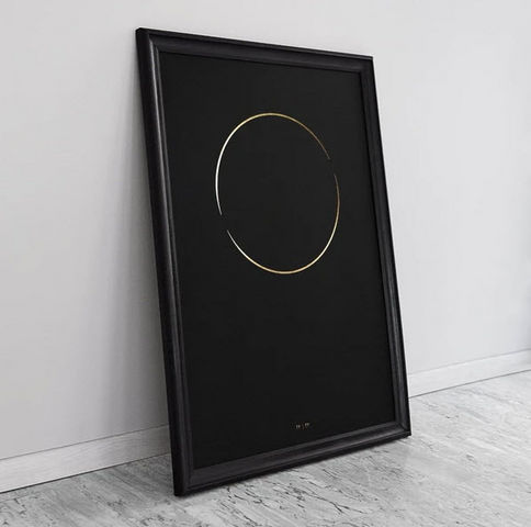 THE THIN GOLD LINE - Contemporary painting-THE THIN GOLD LINE-The One Ring