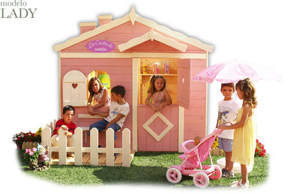 CABANES GREEN HOUSE - Children's garden play house-CABANES GREEN HOUSE-LADY