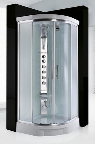 Hydra-Spa - Hydromassage shower enclosure-Hydra-Spa-Light 1 R90 Steam Cabin