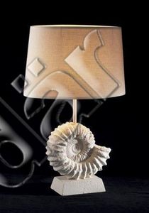 Dar Lighting - ammonite t/l stone effect cw sh s190 (dhl) - Tischlampen