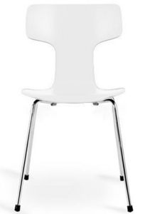 Arne Jacobsen - chaise 3103 arne jacobsen blanche lot de 4 - Stuhl