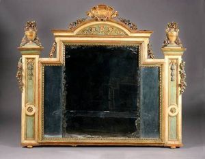 Galerie Charles Sakr - miroir en bois sculpté - Trumeauspiegel