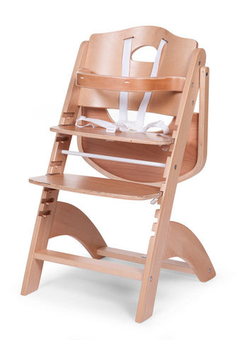 WHITE LABEL - Hochstuhl-WHITE LABEL-Chaise haute évolutive pour bébé coloris bois natu