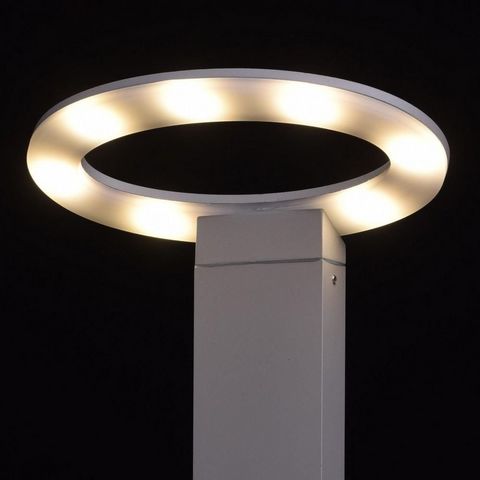 MW LIGHT - LED Gartenleuchte-MW LIGHT-Lampe de jardin futuriste anneau LED blanche