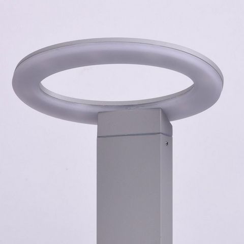 MW LIGHT - LED Gartenleuchte-MW LIGHT-Lampe de jardin futuriste anneau LED blanche