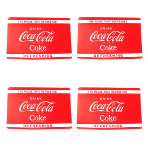 WHITE LABEL - 4 sets de table collection coca-cola - Mantel Individual