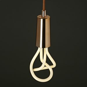 PLUMEN - plumen - suspension cuivre et ampoule original 001 - Lámpara Colgante