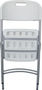 Silla plegable-GECKO-Chaise pliante blanche en  résine 50,5x60x88cm