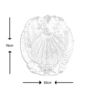 Reloj de sol-DECO GRANIT-Cadran solaire en Pierre blanche reconstituée 65x4