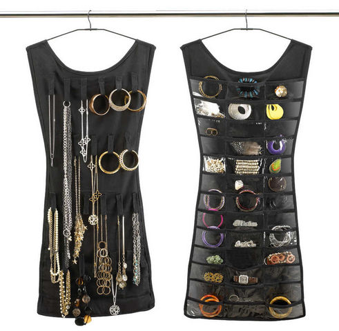 Umbra - Portajoyas-Umbra-Rangement de bijoux petite robe noire 45x102cm