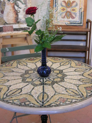 Sienna Mosaica - Tablero de mesa-Sienna Mosaica-Guéridon