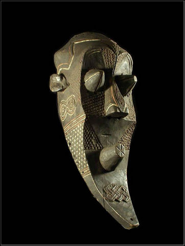 Arts Africains - Máscara africana-Arts Africains-Masque Funeraire Inhuba Kabongo