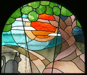 ATELIER VERSICOLORE - MAJERUS PIERRE - vitrail à joints de plomb en double vitrage - Vetrata Artistica