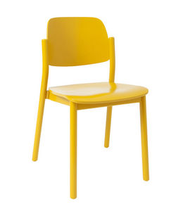 MARCEL BY - chaise april en hêtre jaune or 49x50x78cm - Sedia