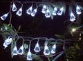 Ghirlanda luminosa-FEERIE SOLAIRE-Guirlande solaire 20 leds blanches pingouins 3m80