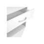 Comodino-WHITE LABEL-2 tables de nuit chevet avec tiroir